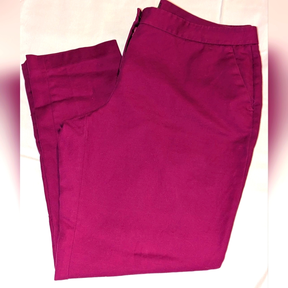 Vince Camuto Straight Leg Front-Zip Pants  SZ 12